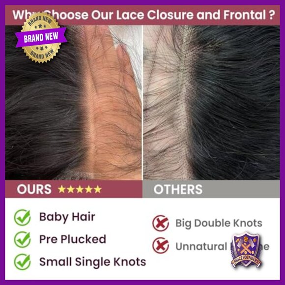 13x6 Swiss HD Lace Frontal Pre Plucked Baby Hair 12 Inch Straight Human Hair main image 7